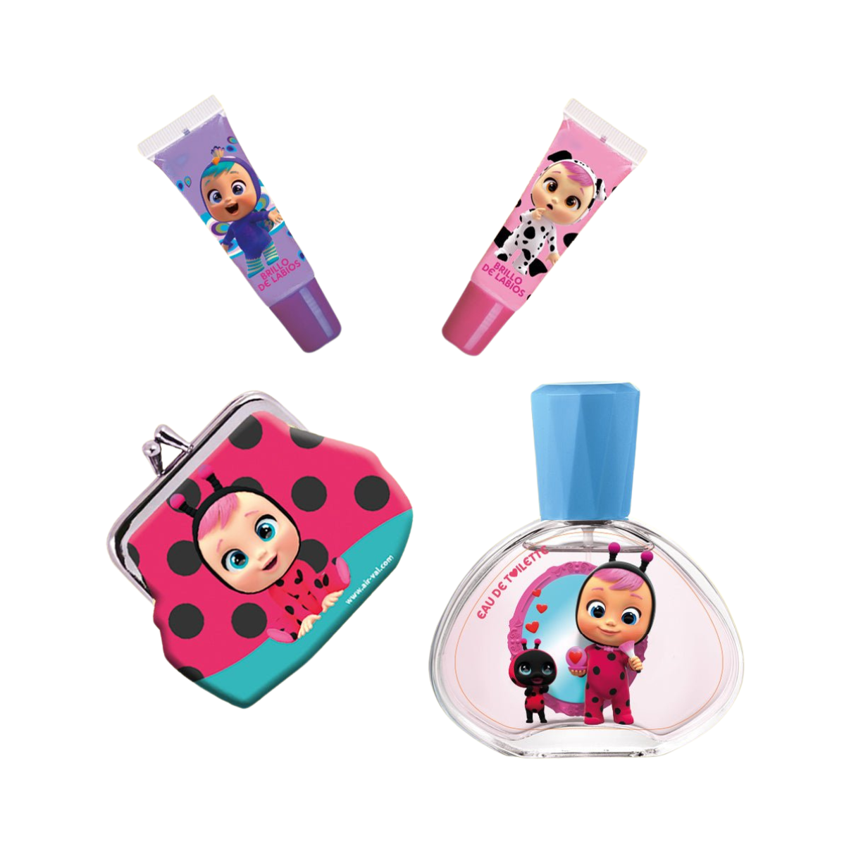 Cry Babies Magic Tear Set Edt 50Ml+Purse+ 2 Lip gloss