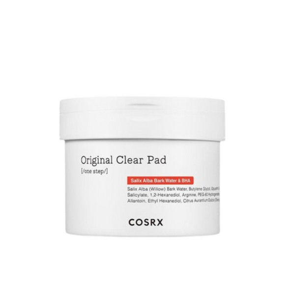 Cosrx Salix Alba Bark Water & BHA One Step Original Clear Pad 70 Pads