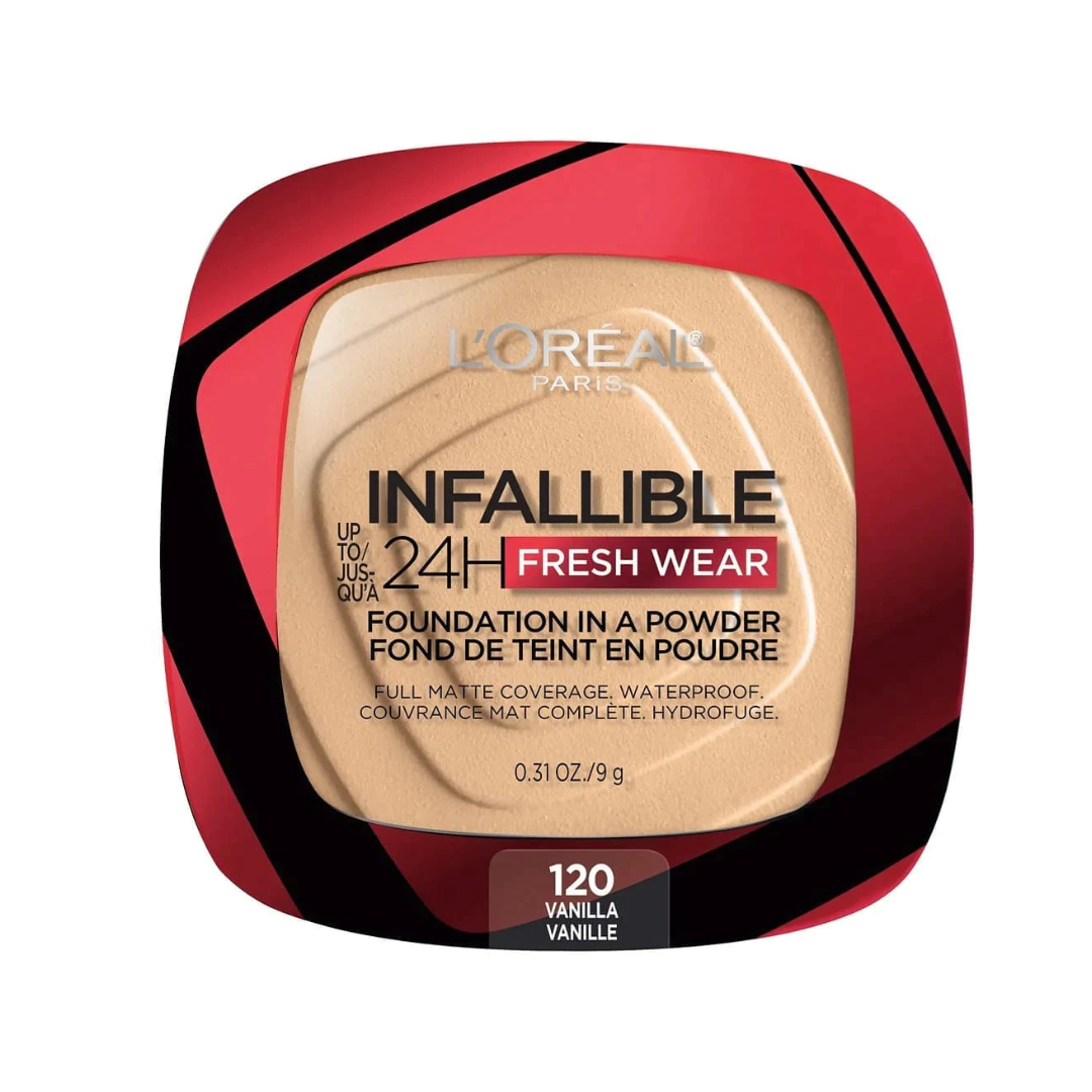 Loreal 24H Fresh Wear Foundation In A Powder - 120 Vanilla
