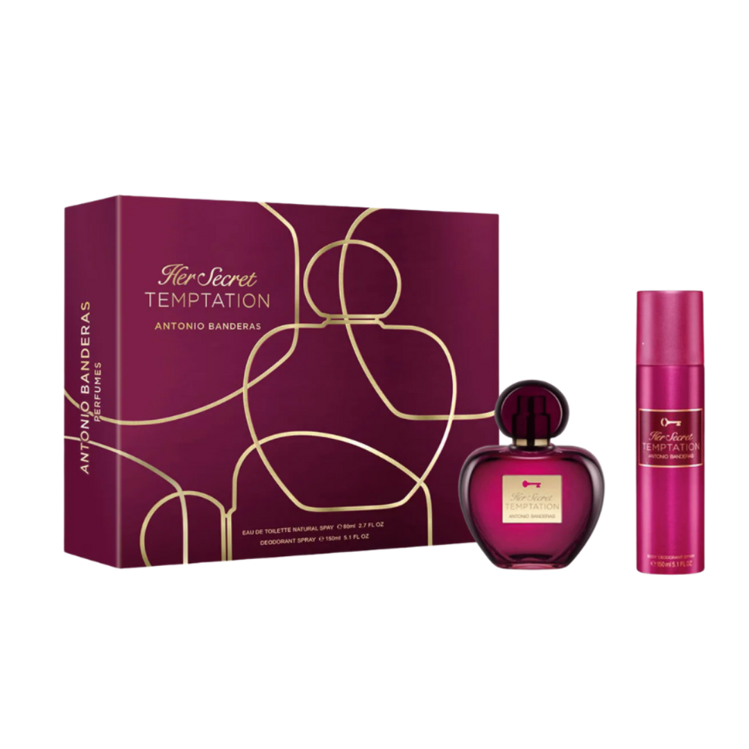Antonio Banderas Her Secret Temptation Edt 80Ml+Deo Spray 150Ml