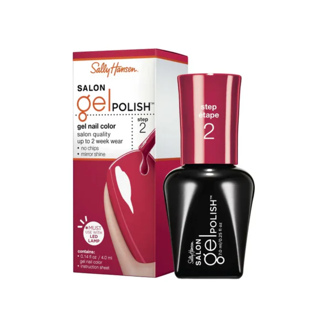 Sally Hansen Salon Gel Polish 2 Step - 220 Red My Lips 7Ml