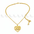 Zeesy Heartfelt Pendant Initials Custom Necklace