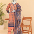Summer Bloom Edition By Almeerah Unstitched 3 Piece Digital Printed Lawn Collection'2025-Peach Blossom
