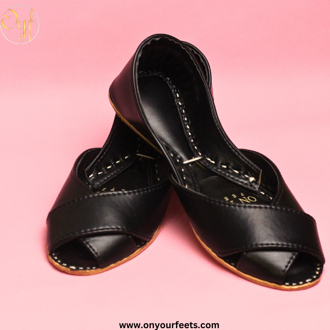 On Your Feets Peshawari Khussa-Koh-e-Syah (Ladies)
