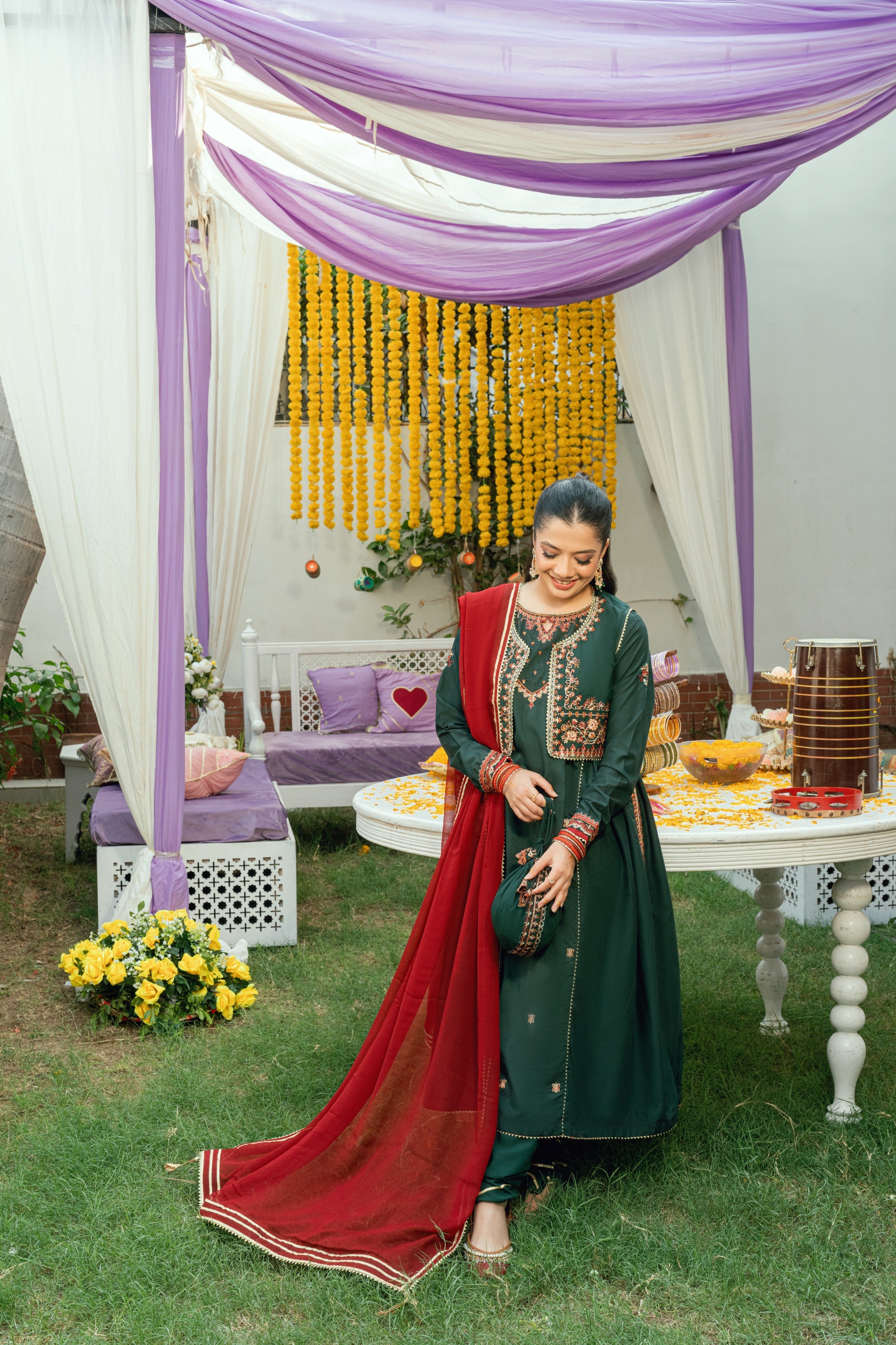 Mehndi Lagai Omal By Komal Stitched 3 Piece Wedding Formals Collection'2025-Nayab