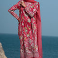 Summer Together By Afrozeh Unstitched 3 Piece Lawnkari Vol-03 Collection-AL-05-Pink Ruby