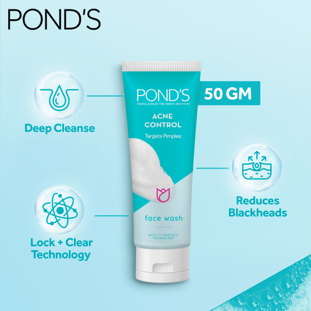 Ponds Acne Control Target Pimples Face Wash 50g - Snapcart.pk