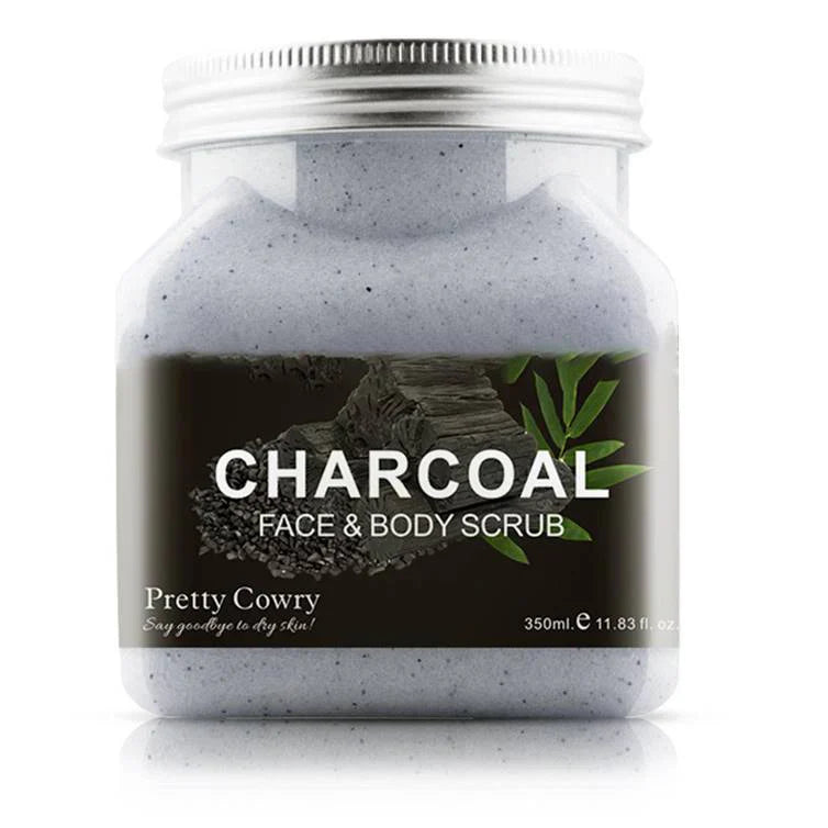 Pretty Cowry Charcoal Face & Body Scrub 350Ml