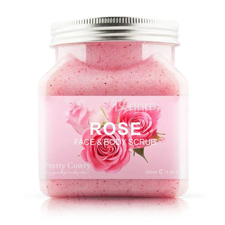 Pretty Cowry Rose Face & Body Scrub 350Ml