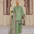 Oswah By Suntex Stitched 3 Piece Emb Chikankari Suit-OS-2562