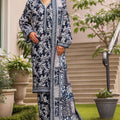 Bin Saeed Stitched 3 Piece Exclusive Printed Khaddar Vol-04 Collection'2025-WK-2393-Black