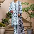 Bin Saeed Stitched 3 Piece Exclusive Printed Khaddar Vol-04 Collection'2025-WK-2392-Ferozi