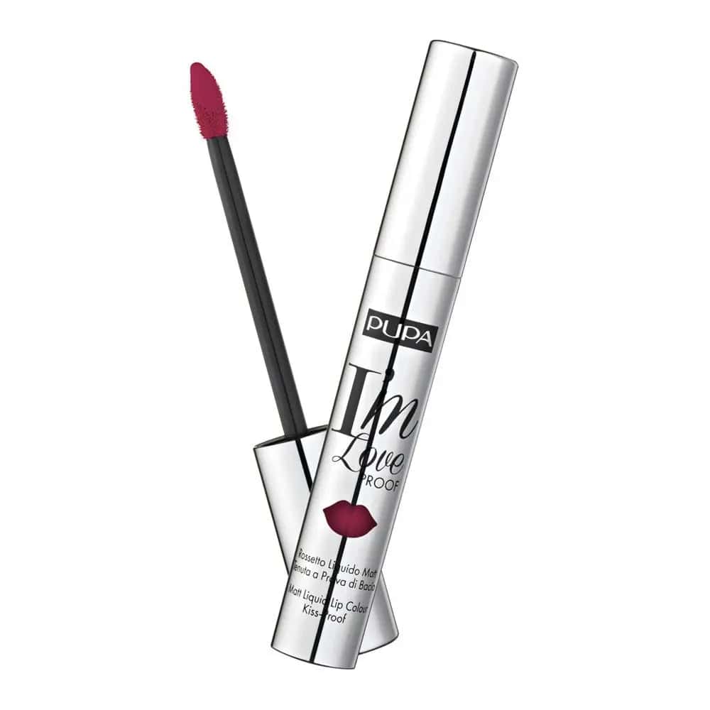 Pupa Milano - I'M Loveproof Matt Liquid Lip Colour Kiss Proof - Burgundy Red - My Store