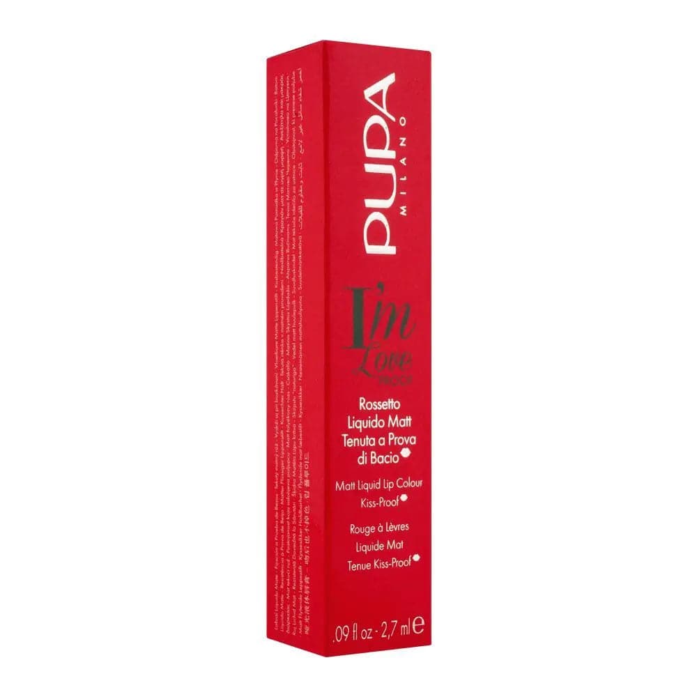 Pupa Milano - I'M Loveproof Matt Liquid Lip Colour Kiss Proof - Kiss Me Red - My Store