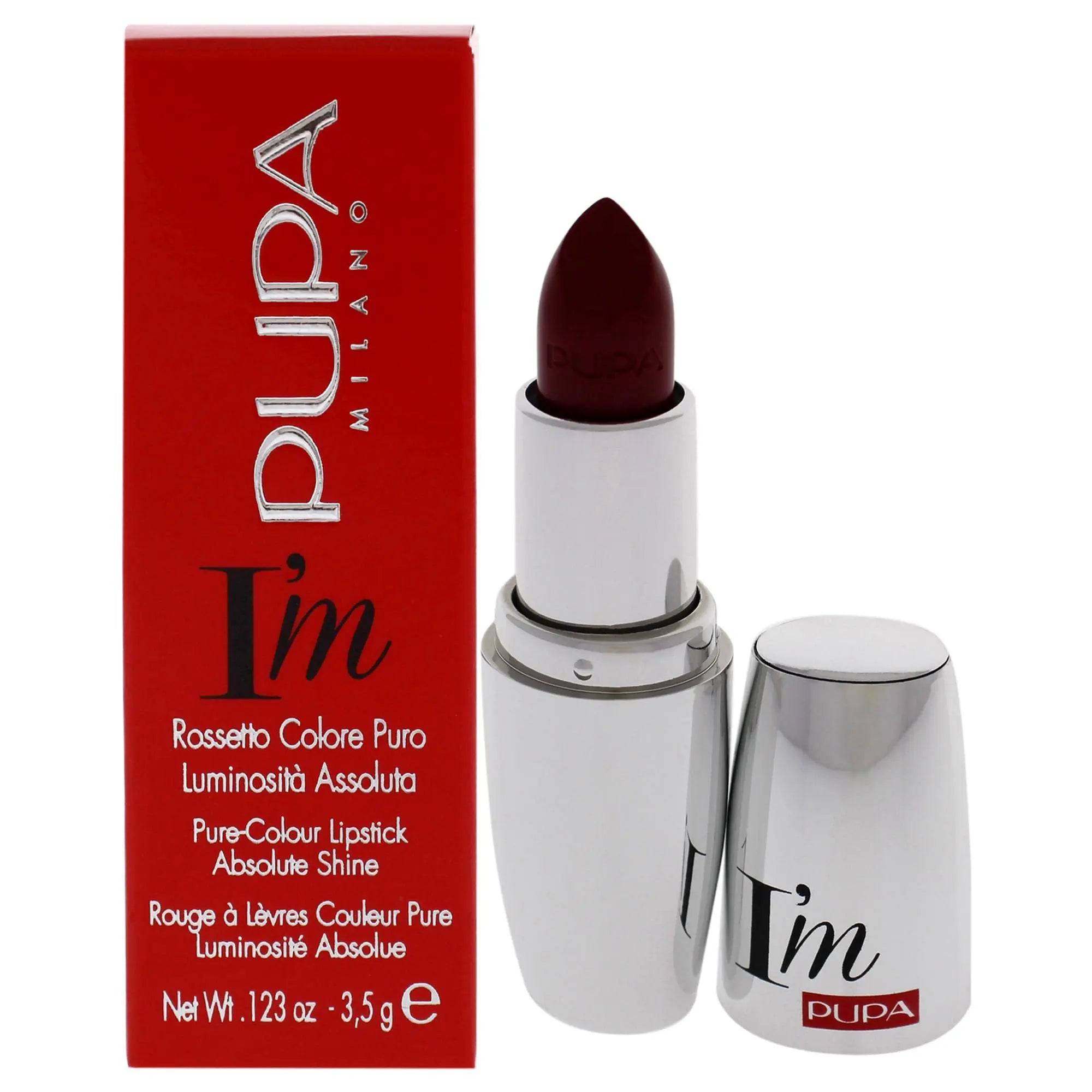 Pupa Milano - I'M Pure Colr Lipstick Absolute Shine - Hot Ruby - My Store