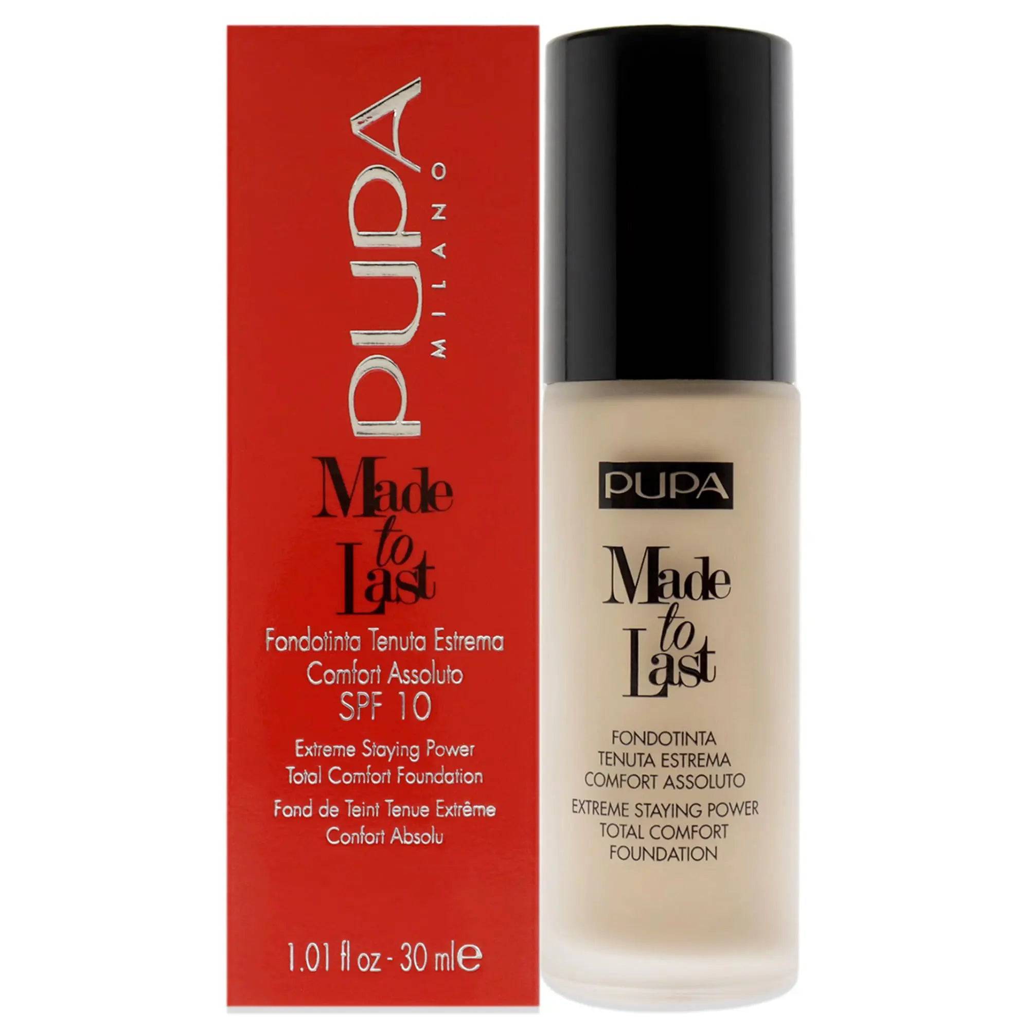 Pupa Milano - Made To Last Extreme Staying Power Total Comfort Foundation - Natural Beige - My Store