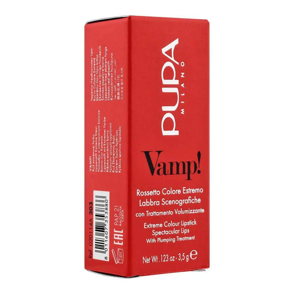 Pupa Milano - Vamp! Extreme Colour Lipstick With Plumping Treatment Iconic Red - My Store