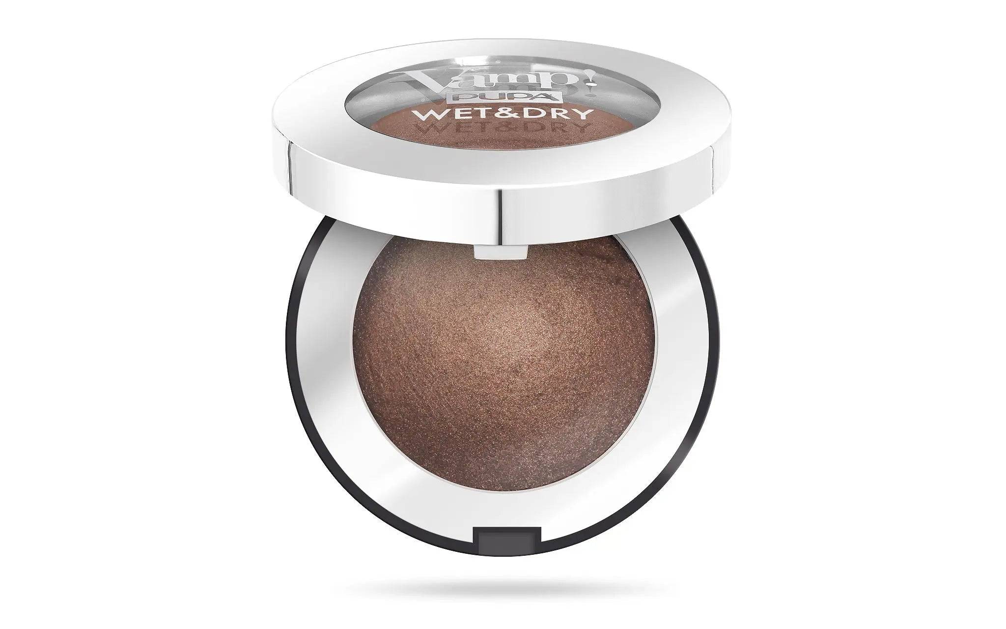 Pupa Milano - Vamp! Wet & Dry Luminous Effect Dual Use  Eye Shadow - Warm Brown - My Store