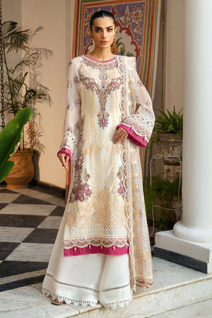 Dastak by Ramsha Unstitched 3 Piece Luxury Chiffon Vol-01 Collection'2025-Q-107