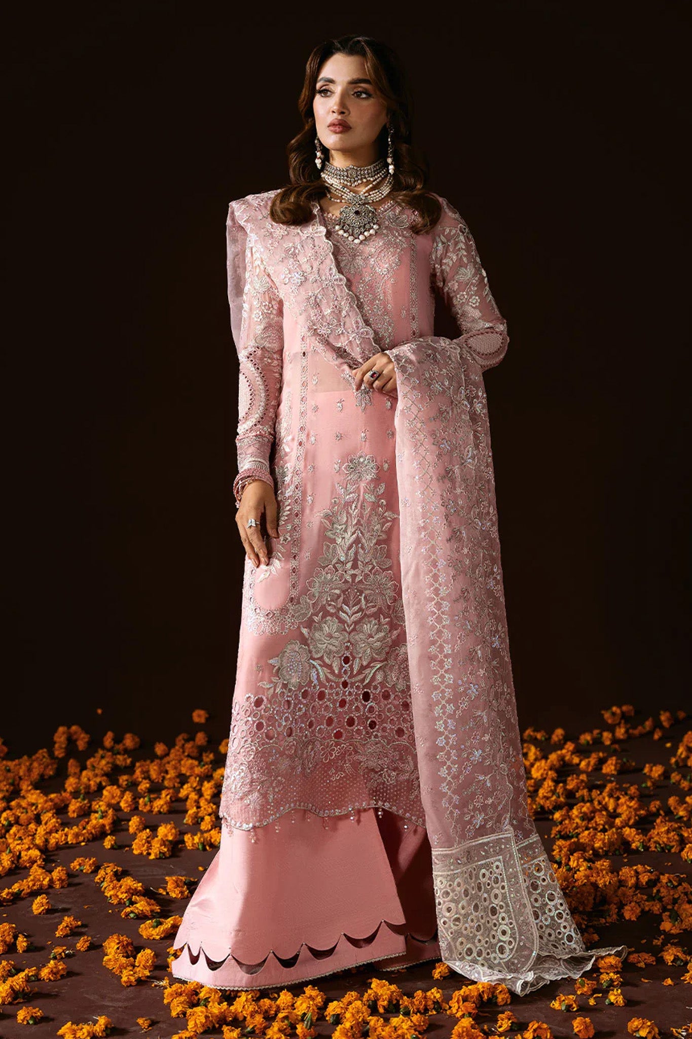 Dastak by Ramsha Unstitched 3 Piece Luxury Chiffon Vol-02 Collection'2025-Q-202