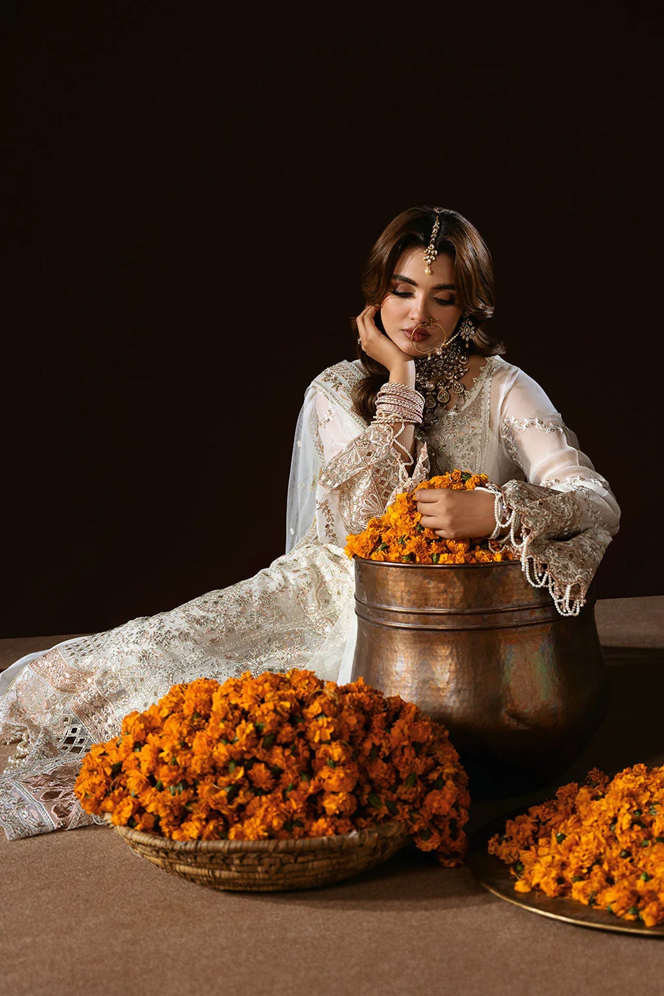 Dastak by Ramsha Unstitched 3 Piece Luxury Chiffon Vol-02 Collection'2025-Q-204