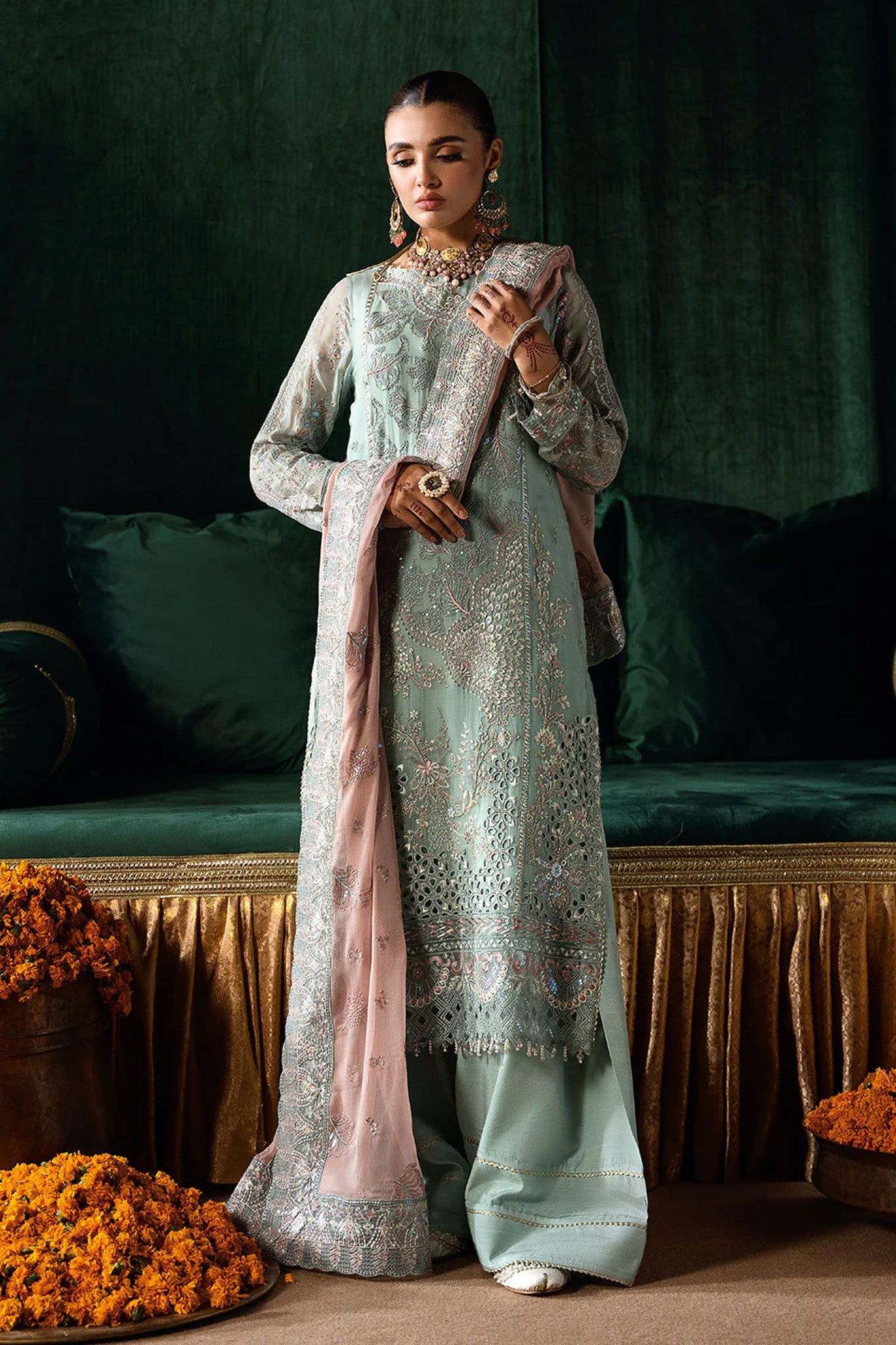 Dastak by Ramsha Unstitched 3 Piece Luxury Chiffon Vol-02 Collection'2025-Q-206