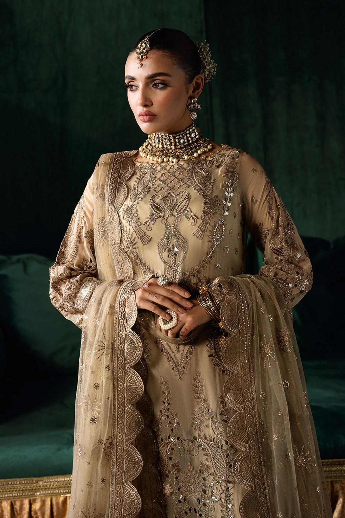 Dastak by Ramsha Unstitched 3 Piece Luxury Chiffon Vol-02 Collection'2025-Q-207