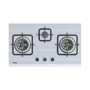 HAIER STAINLESS STEEL 3BURNER HOB Model HCC-Q87388 LPG