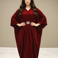 Veloria By Dressline Velvet Kaftan Winter Collection'2025-veloria-stitched-imperial-red