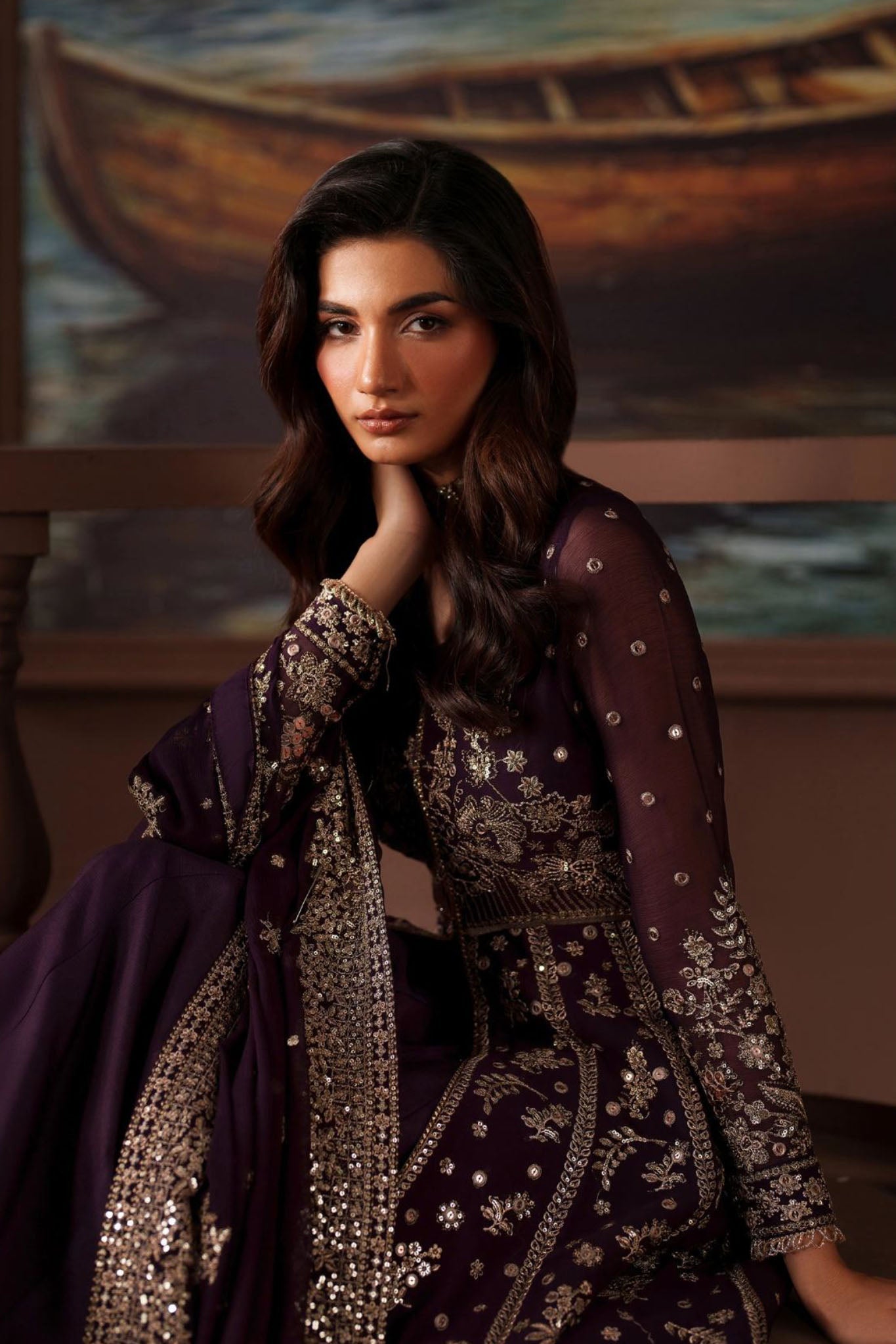 Zarif Unstitched 3 Piece Premium Chiffon Collection'2025-ZRF-PRC-01 IRELEEN
