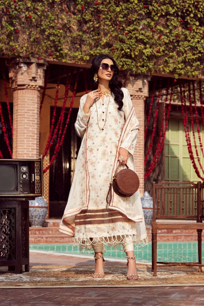 Vintage By LALA Textiles Embroidered Swiss Voile Unstitched 3 Piece (RINA)