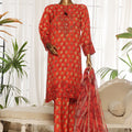 Majestic By HZ Stitched 3 Piece Festive Emb Silk Collection'2025-RTE-011