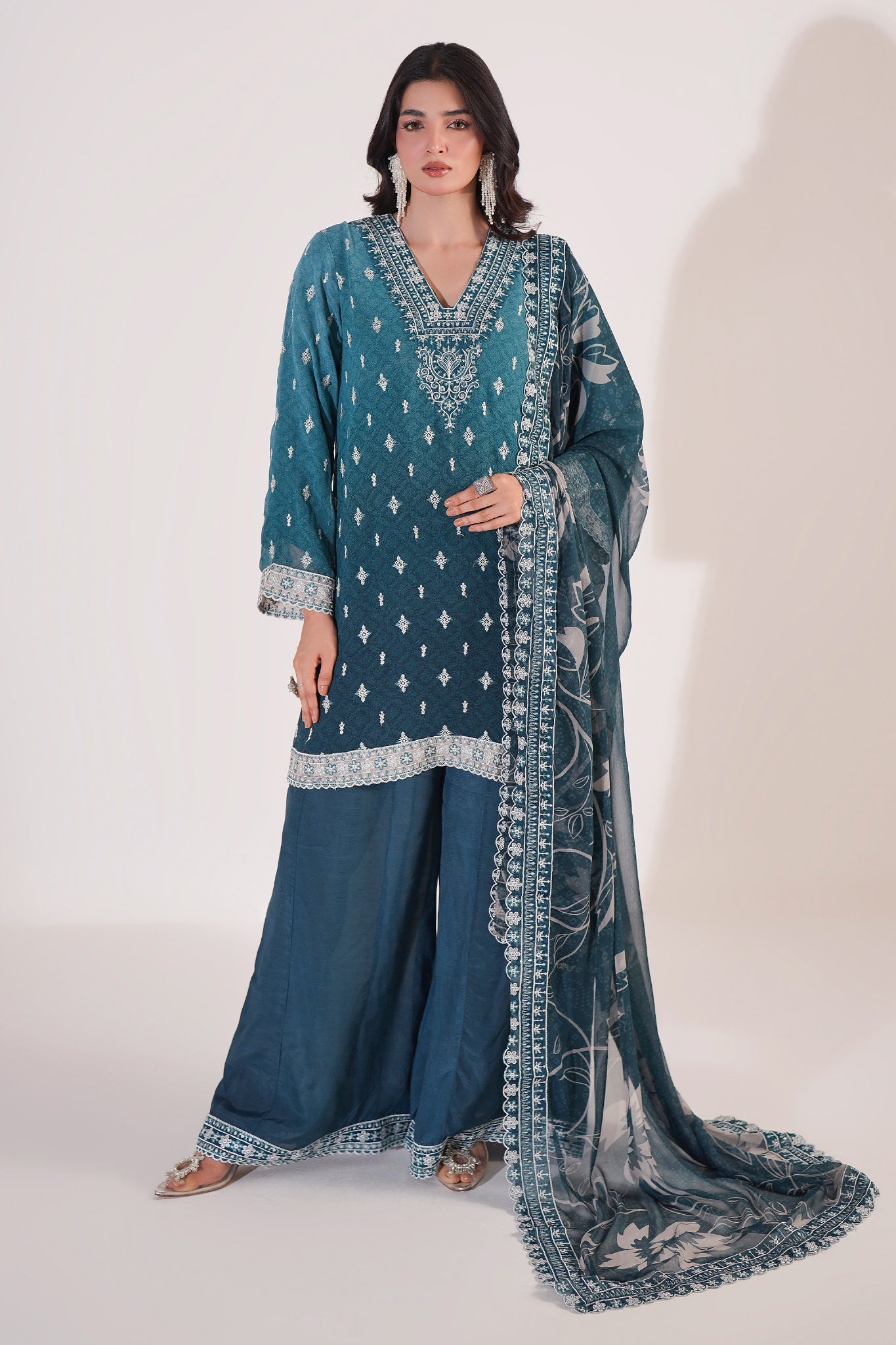Mahroosh By Guzel Stitched 3 Piece Formals Chiffon Suit-05-Raha
