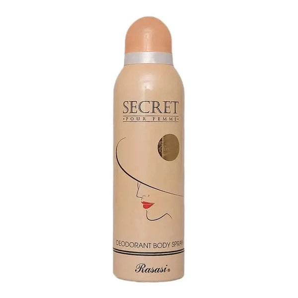 Rasasi Secret Pour Femme Deodorant Body Spray 200Ml - My Store