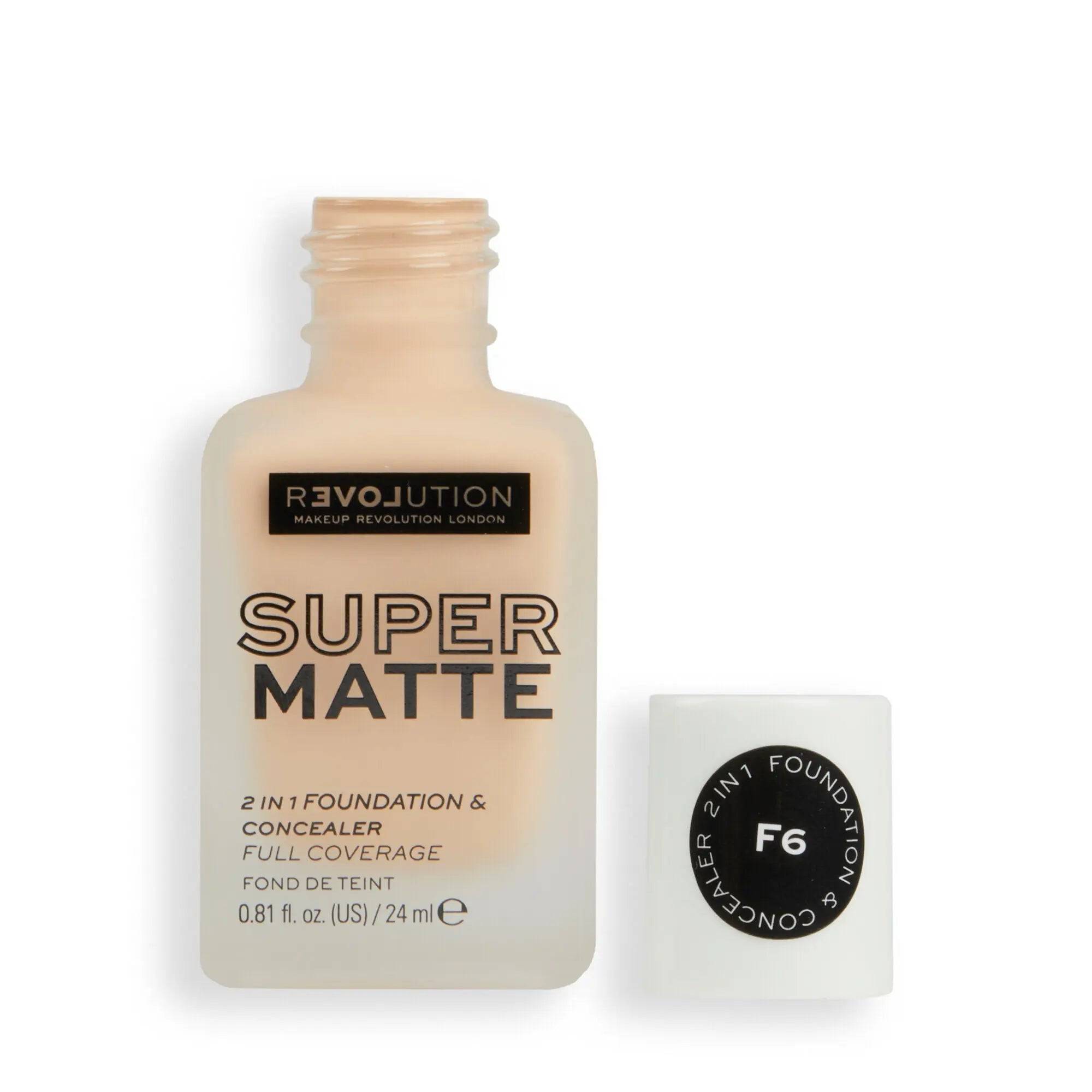 Relove By Revolution Supermatte Foundation F6 24ml - My Store
