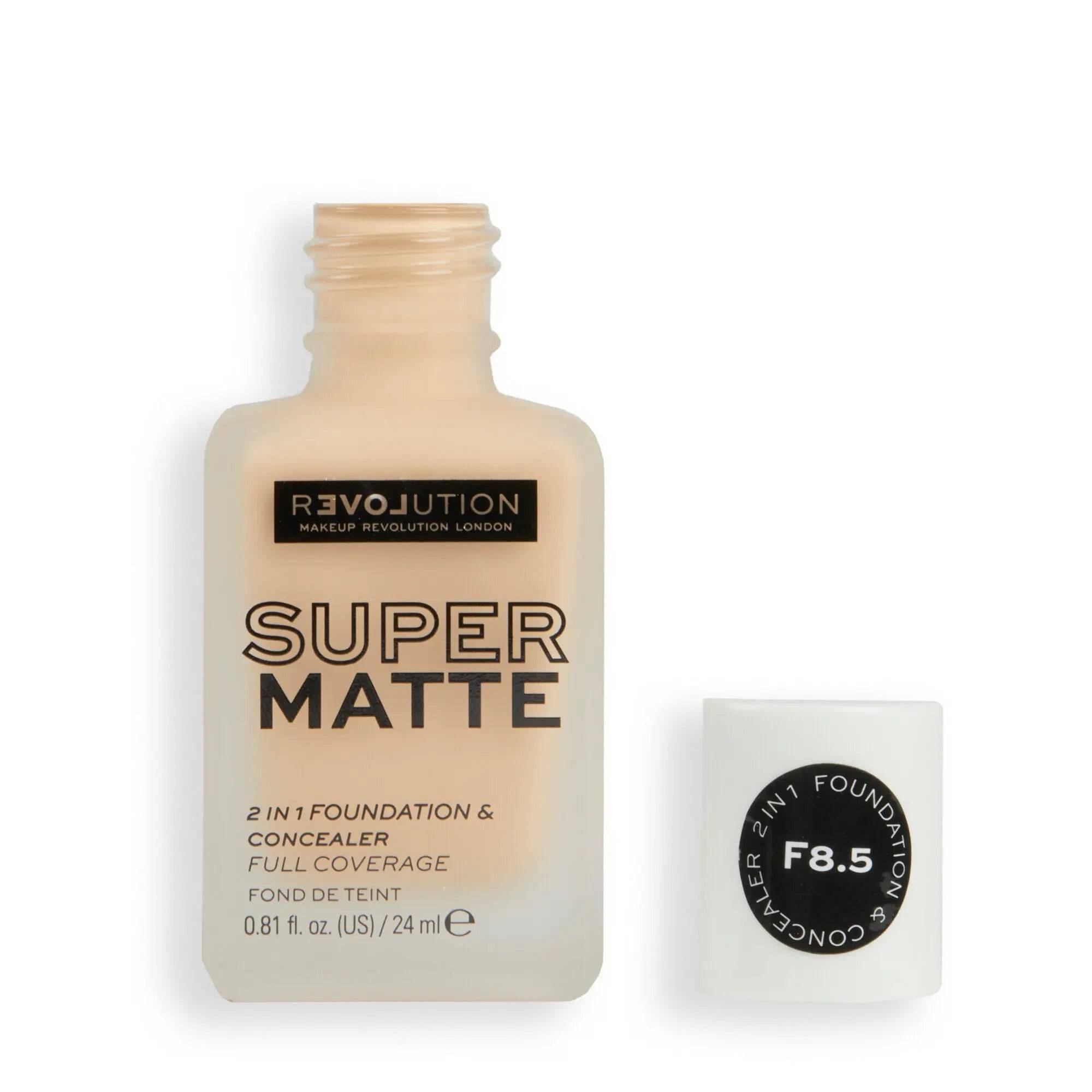 Relove By Revolution Supermatte Foundation F8.5 24ml - My Store