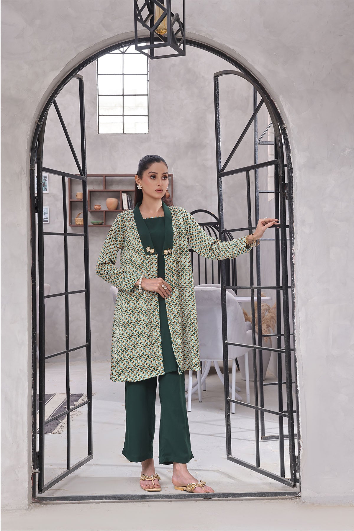 Ochre Clothing Printed Georgette Women's 2 Pc Suit