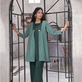 Ochre Clothing-Printed Georgette Women's 2 Pc Suit-SOWC-09A