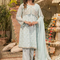 Ochre Clothing-Chiffon Embroidered 3 Pc Suit-SOF-08