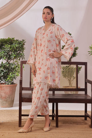 Ochre Clothing Chambray Cotton Women's 2 Pc Suit