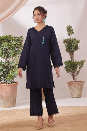 Ochre Clothing Chambray Cotton Women's 2 Pc Suit