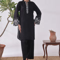 Ochre Clothing Cotton Embroidered Women's 2 Pc Suit
