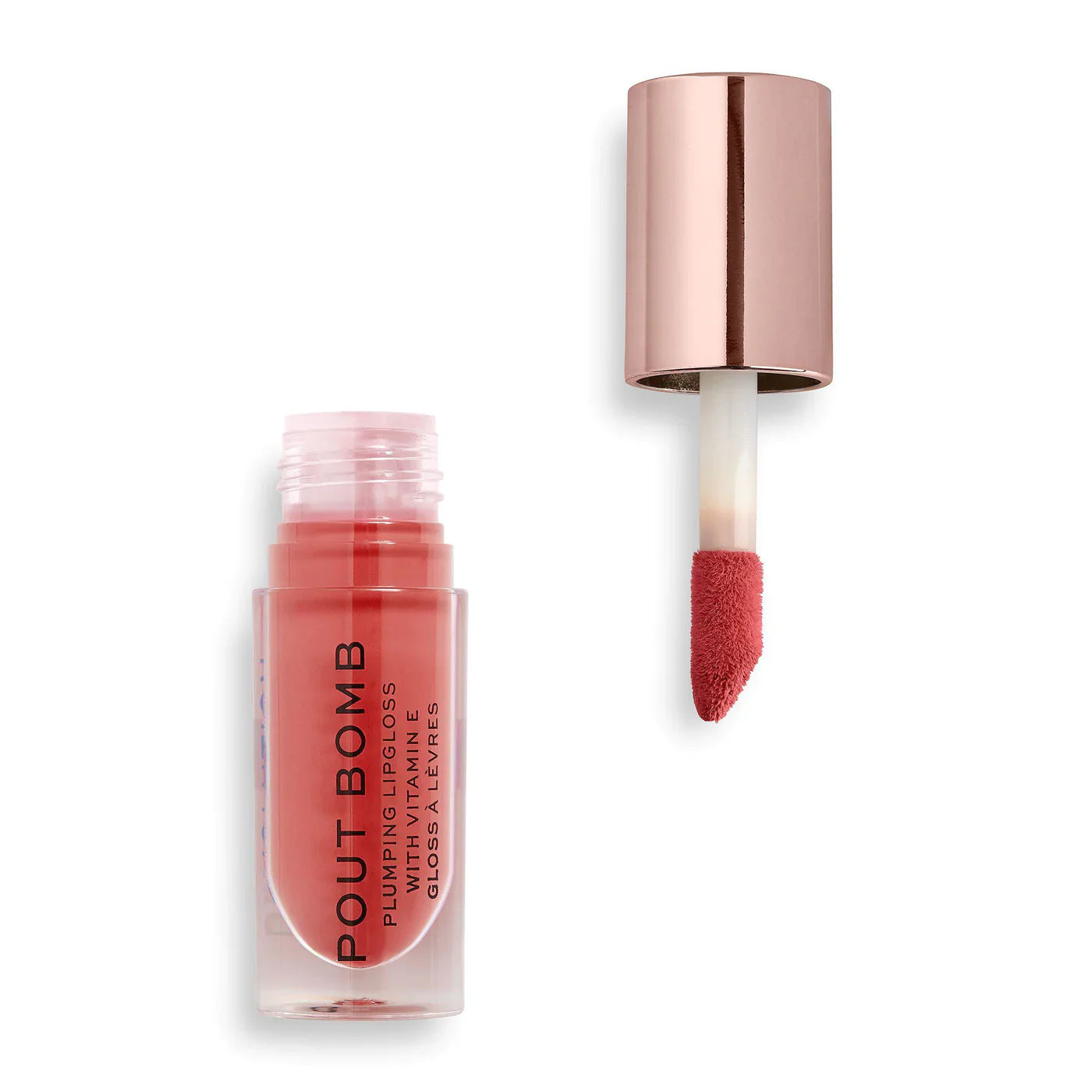 Makeup Revolution Pout Bomb Plumping Gloss Peachy Coral