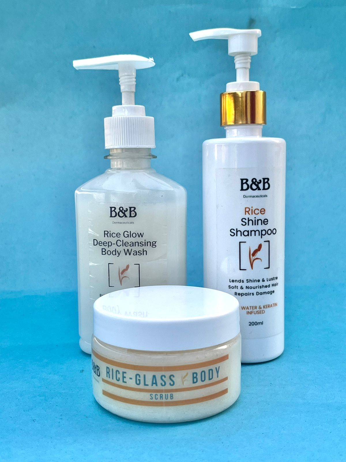 B&B Derma - Rice-Glass Hair & Body Kit