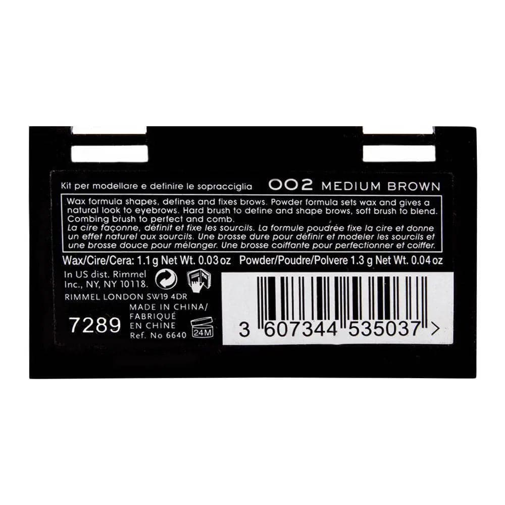 Rimmel Brow This Way Palette Medium Brown 034002 - My Store