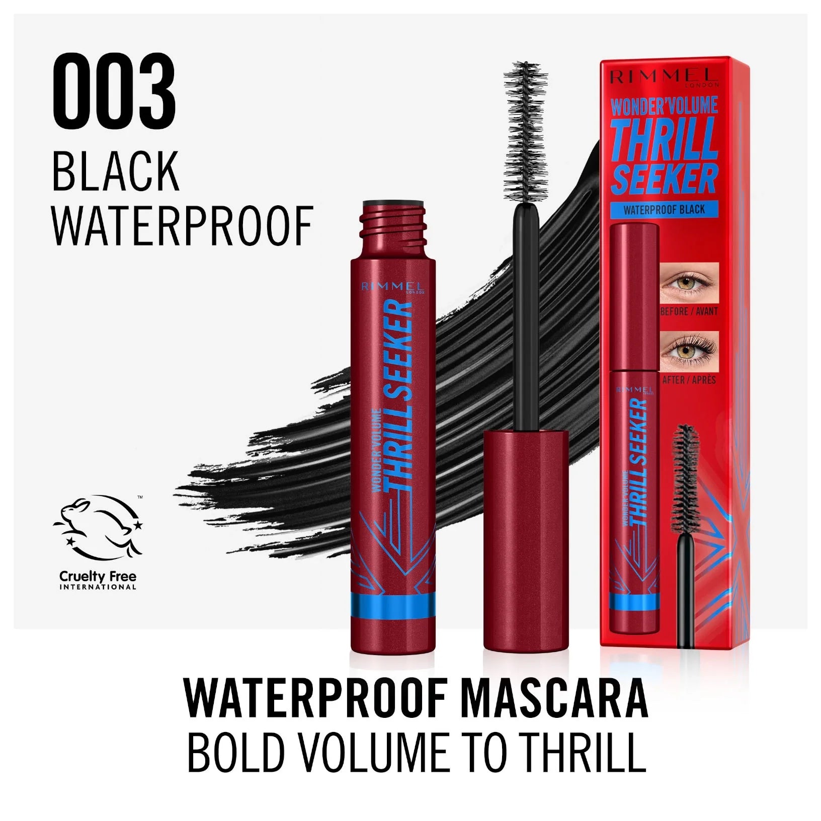 Rimmel Wonder Volume Thrill Seeker Waterproof Black 003