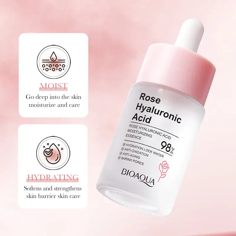 Bioaqua Rose Hyaluronic Acid Face Serum  30Ml
