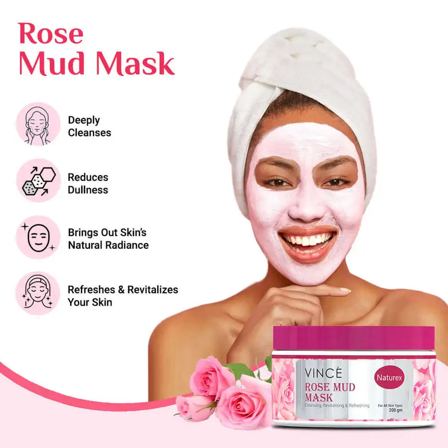 Vince - Rose Mud Mask - 200Gm