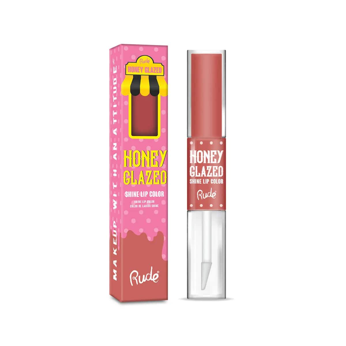 Rude Cosmetics - Honey Glazed Shine Lip Color - My Store