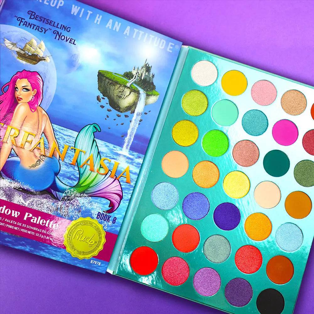 Rude Cosmetics - Merfantasia 35 Eyeshadow Palette Book 8 - My Store